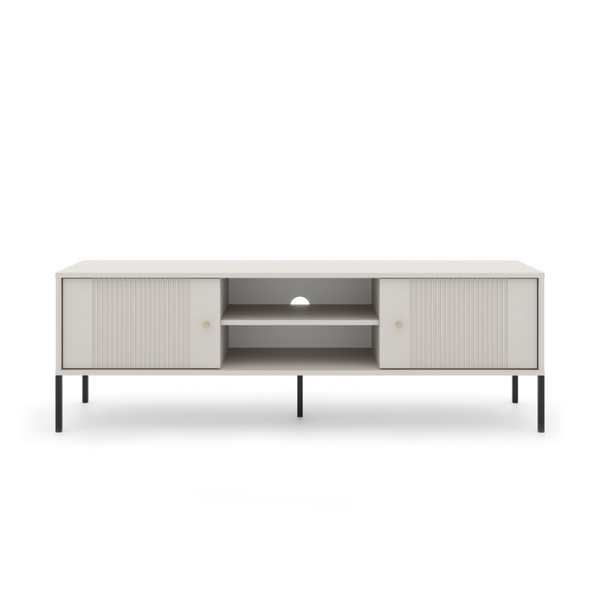Meuble TV LUE beige/noir