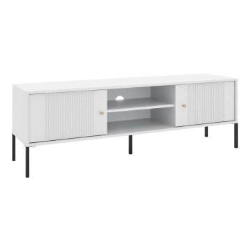 Meuble TV LUE blanc/noir