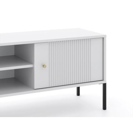Meuble TV LUE blanc/noir