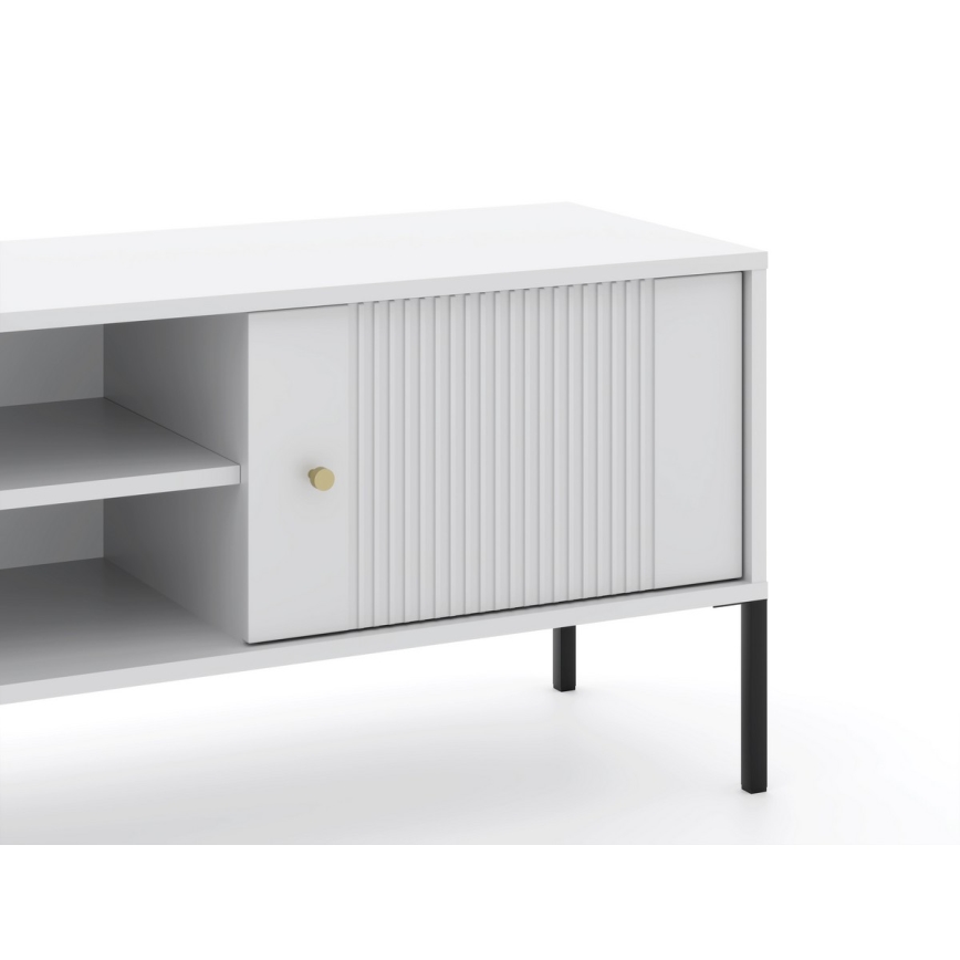 Meuble TV LUE blanc/noir