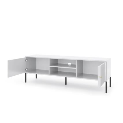 Meuble TV LUE blanc/noir