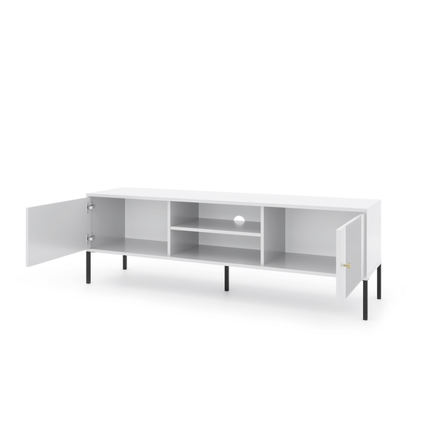 Meuble TV LUE blanc/noir