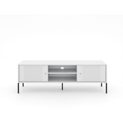 Meuble TV LUE blanc/noir
