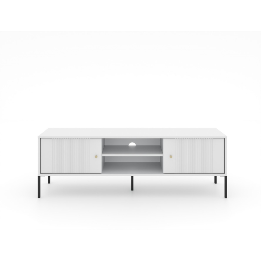 Meuble TV LUE blanc/noir