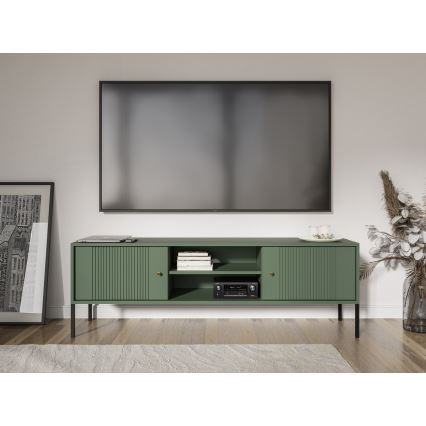 Meuble TV LUE vert/noir