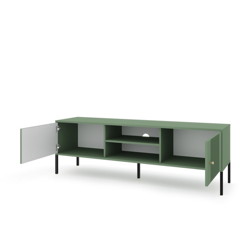 Meuble TV LUE vert/noir