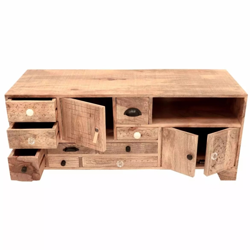 Meuble TV MANU 120x50 cm bois massif/manguier