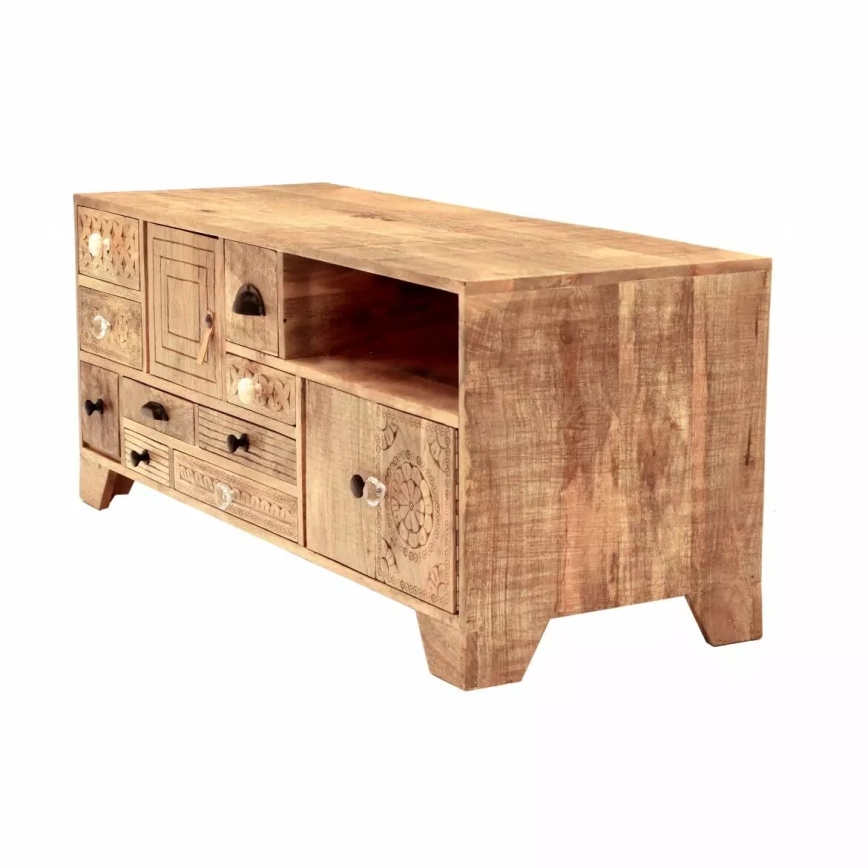 Meuble TV MANU 120x50 cm bois massif/manguier