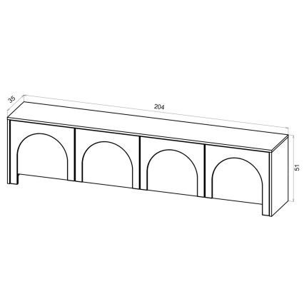 Meuble TV NIO blanc