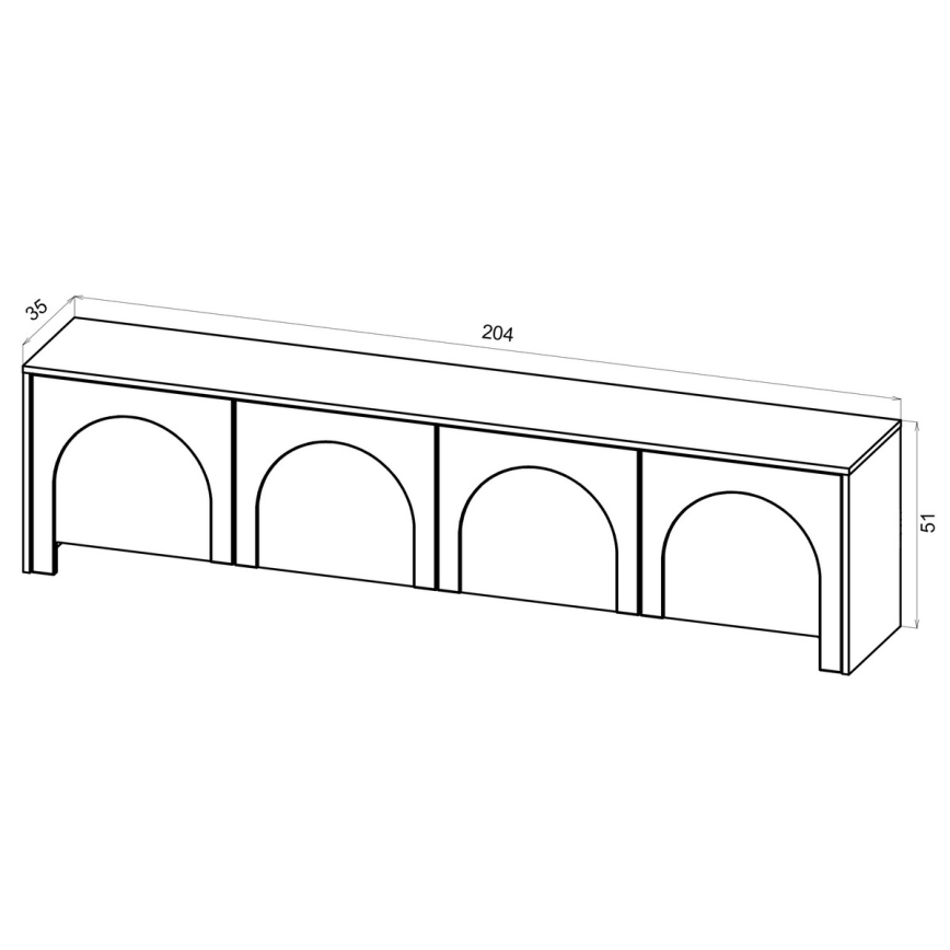 Meuble TV NIO blanc
