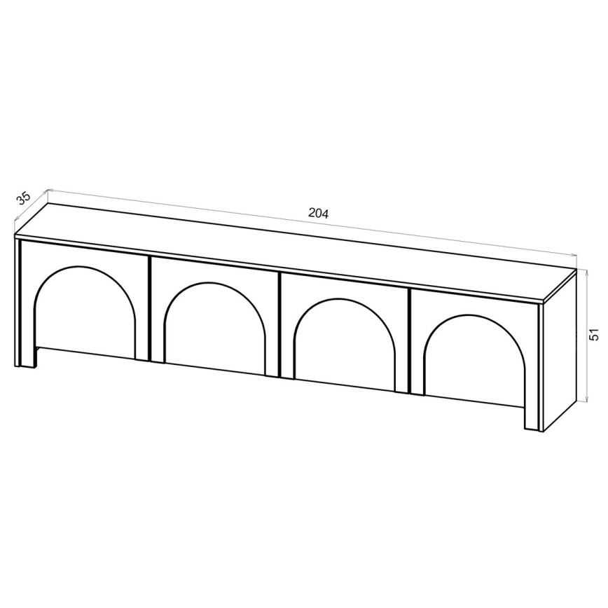 Meuble TV NIO cachemire/beige
