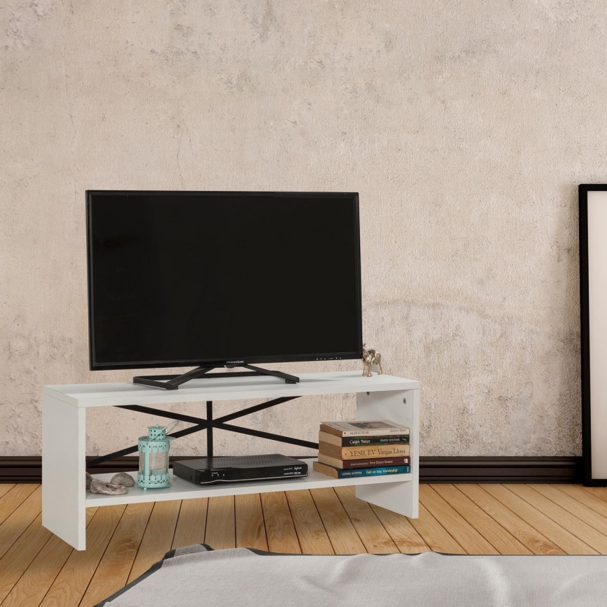 Meuble TV ROZI 45x90 cm blanc