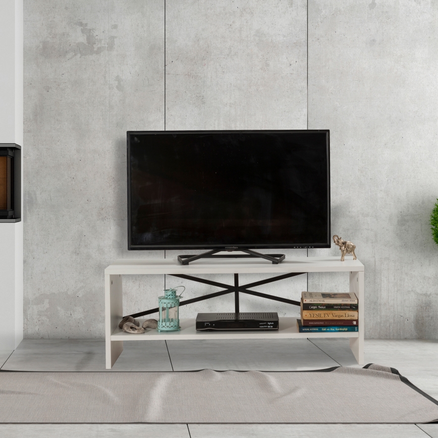 Meuble TV ROZI 45x90 cm blanc