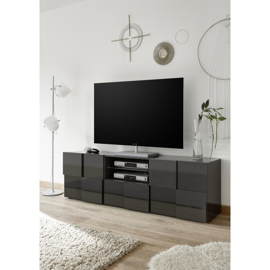Meuble TV SERIAN anthracite