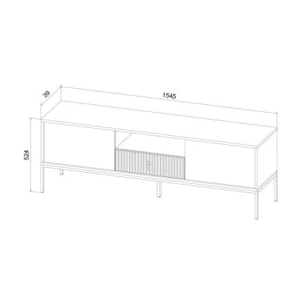 Meuble TV SUE beige/cachemire