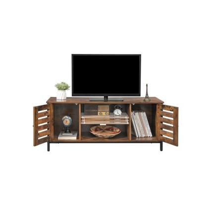 Meuble TV VOLTAR marron/noir