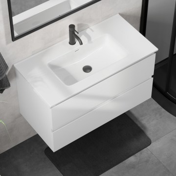 Meuble vasque KENWOOD 91 cm, blanc
