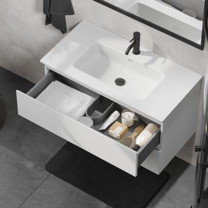 Meuble vasque KENWOOD 91 cm, blanc