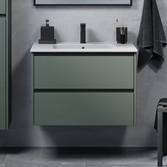 Meuble vasque LYKE 80 cm vert