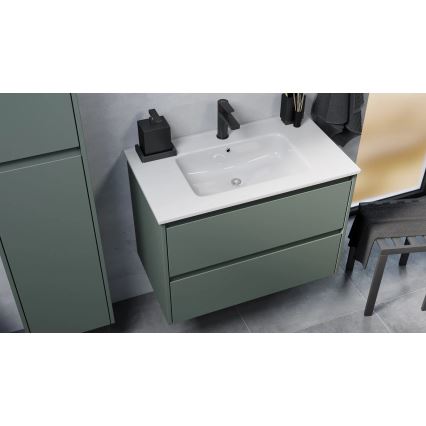Meuble vasque LYKE 80 cm vert