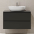 Meuble-vasque TRONDHEIM 90x57x46 cm, noir