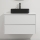 Meuble vasque TRONDHEIM/LJORDAL 90x57x46 cm blanc/noir