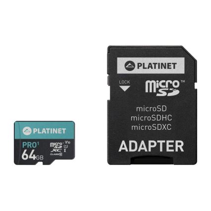 Micro SDXC 64GB U1 Pro 70MB/s + Adaptateur SD