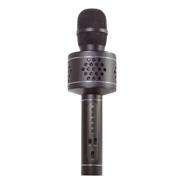 Microphone karaoké Bluetooth 6 W/5 V, 1 500 mAh, noir