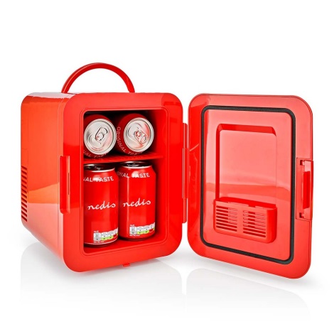 Nedis KAFR120CRD - Mini frigo portable 50W/230V rouge