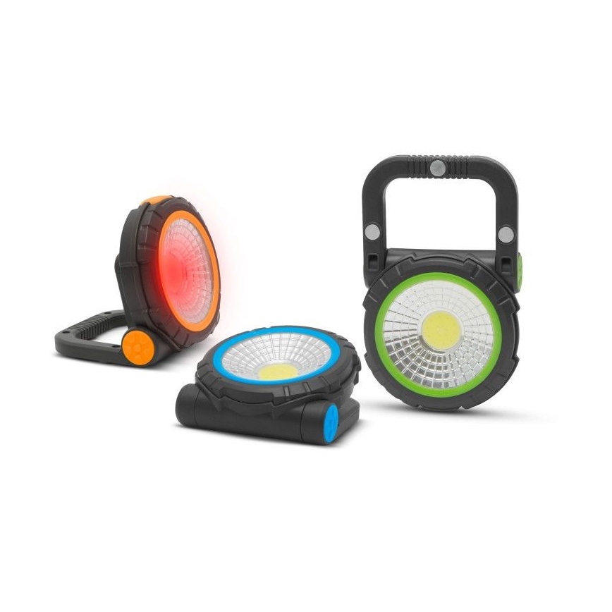 Mini projecteur portable LED/3W/3xAAA vert/bleu