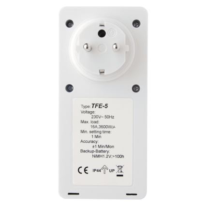 Minuterie digitale d'extérieur 230V/16A IP44