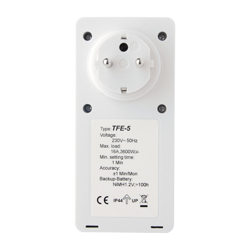 Minuterie digitale d'extérieur 230V/16A IP44