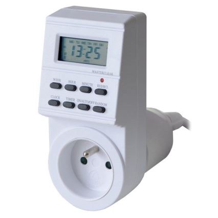 Minuterie numérique hebdomadaire 16A/230V 200 mAh