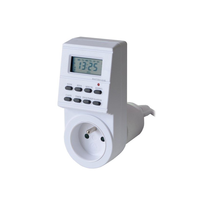 Minuterie numérique hebdomadaire 16A/230V 200 mAh