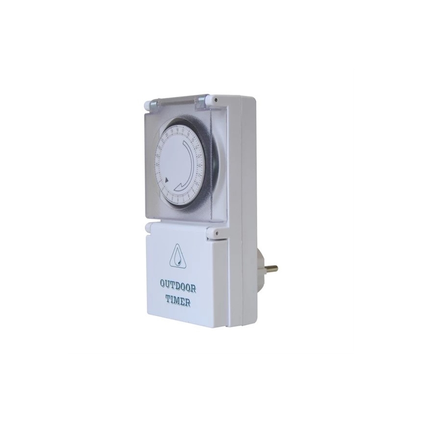 Minuteur extérieur interrupteur mécanique quotidien 16A/230V IP44