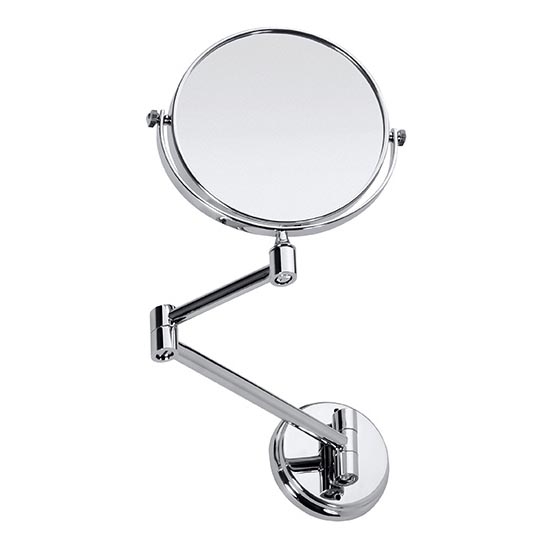 Miroir de maquillage 18,5 × 26 cm, argenté