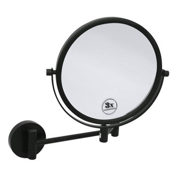 Miroir de maquillage 23 x 28 cm noir