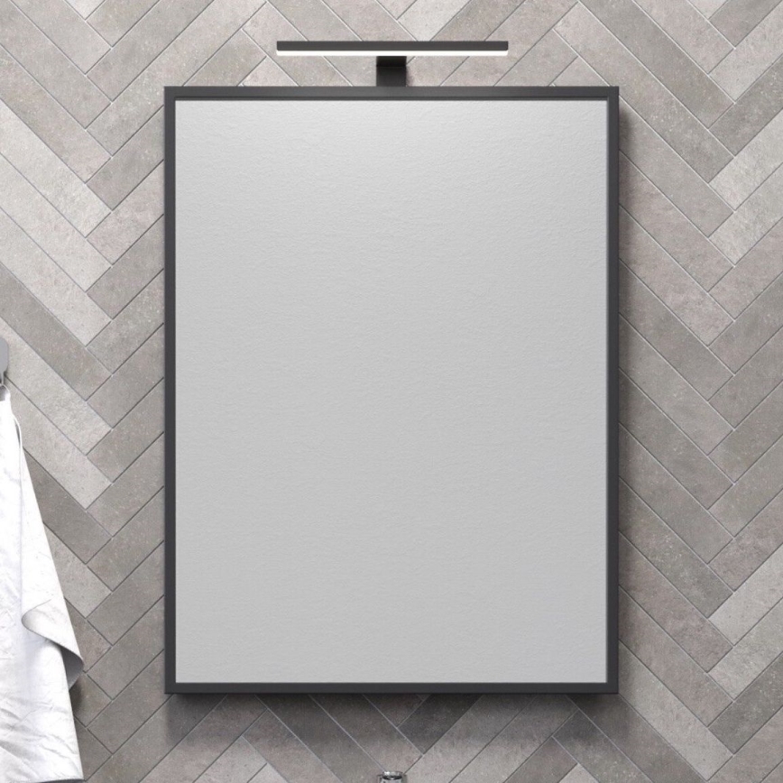 Miroir de salle de bains BORGSTED 60 x 80 cm, noir