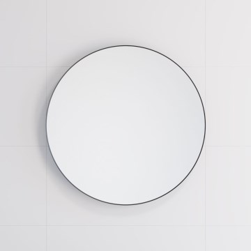 Miroir de salle de bains BORGSTED Ø 60 cm noir