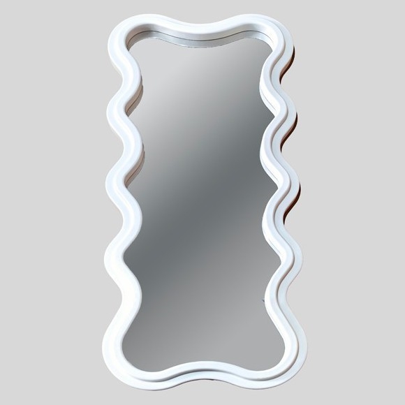 Miroir mural 120x50 cm blanc