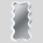 Miroir mural 120x50 cm blanc