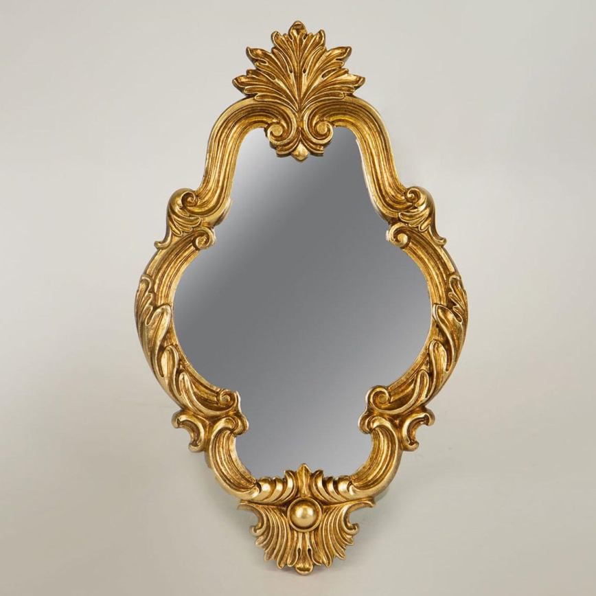 Miroir mural 27,8x19,5 cm doré
