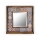 Miroir mural 33x32,5 cm pin/rouge