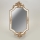 Miroir mural 41x21 cm blanc/doré