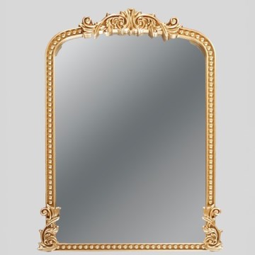 Miroir mural 66x44 cm doré
