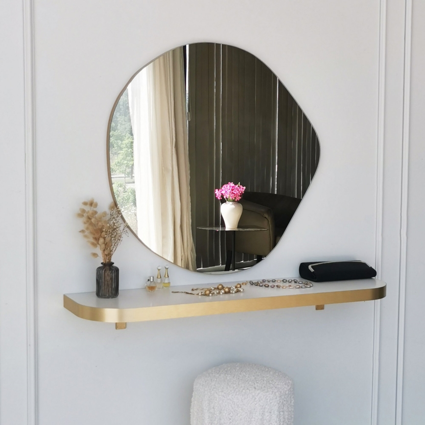 Miroir mural ASSO 70x67 cm doré