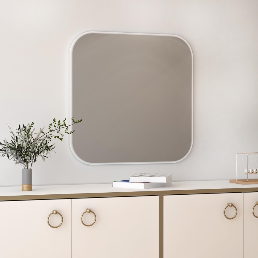 Miroir mural ATLANTIS 62x62 cm blanc