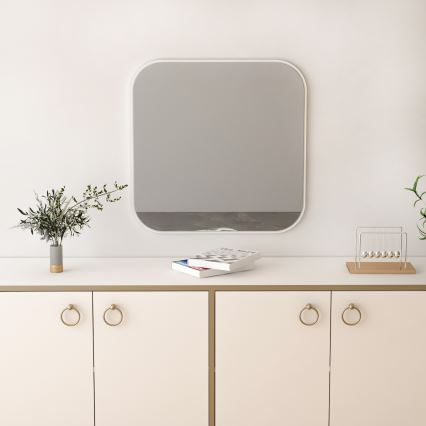 Miroir mural ATLANTIS 62x62 cm blanc