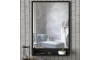 Miroir mural avec une étagère COSTA 75x45 cm noir