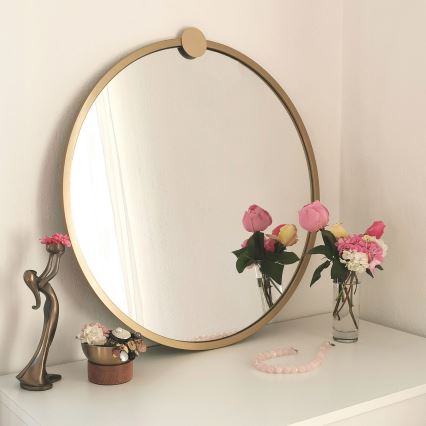 Miroir mural AYNA 60 cm doré